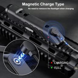 Tactical Green Laser Light Combo, lanterna recarregável, logotipo livre, 1700 Lumens, 2 em 1, M & P Mount, magnético - Image 2