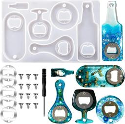 Abridor De Garrafas Conjunto De Ferramentas Para Fazer Jóias, Moldes De Resina, Abridor De Cerveja, Molde De Silicone, Casting Wine, Saca-rolhas, Chave De Fenda, Kit De Chave, DIY - Image 1