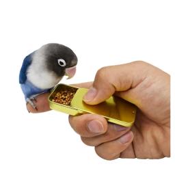 Frasco De Comida De Treinamento De Pássaros, Alimentador Handheld Parrot, Brinquedo Educativo Interativo, Alimentador De Copo - Image 5