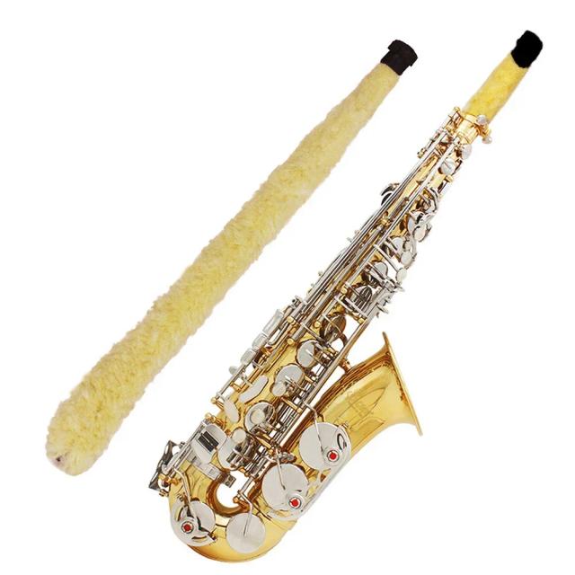Escova Limpa Interna Durável para Saxofone Soprano, Alto e Tenor - Acessórios Essenciais para Instrumentos de Sopro