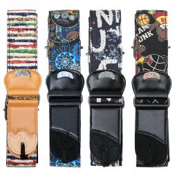 Ajustável poliéster guitarra cinta, acústica elétrica, Pluggable Plectrum, impressão a cores, peças e acessórios - Image 2