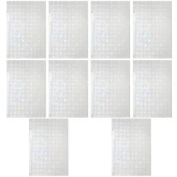 Vinil Holográfico Adesivo para Decoração, Artesanato DIY, Verlay Transparente, Laminação Janelas, Gráficos Scrapbooking, Tamanho A4, 10 Folhas - Image 4