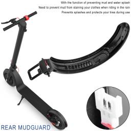 Para-lamas da roda traseira com luz para scooter elétrica hx x7 x8, conjunto de liga de alumínio, gancho de plástico, peças de luz traseira - Image 3