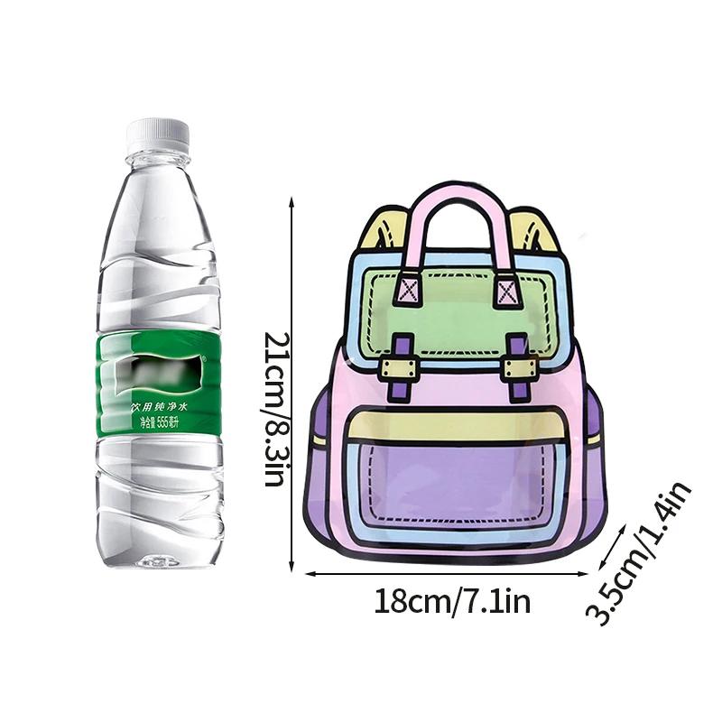 Saco De Embalagem De Presente Criativo, Forma De Mochila Bonito Dos Desenhos Animados, Doces, Lanche, Sacos Auto-Bloqueio Para Crianças, Decoração De Festa De Aniversário, Saco De Presentes, 10Pcs - Image 1