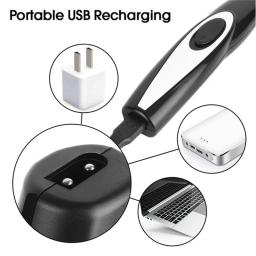 Recarregável pet clipper orelha olhos aparador de pêlos clipper cão gato pata clippers elétricos de baixo nível ruído pele grooming kits máquina corte - Image 2