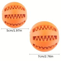Bola resistente à mordida para cão e gato, brinquedo não tóxico para filhote de cachorro e gato, ração para animais, mastigar bola, acessórios alimentares - Image 3