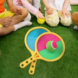 Mini Paddle Balls Jogo Raquete Set Brinquedos De Praia Toss Balls Disc Paddle Tennis - Image 4
