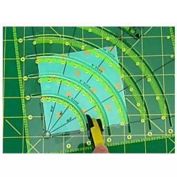 Multifuncional Patchwork Cloth Quilting Régua, Arcs e Fan Quilt Circle Cutter, DIY Costura Artesanato Ferramentas - Image 4