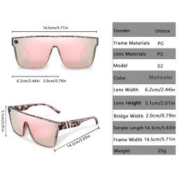 Óculos de sol à prova de vento para homens e mulheres, ao ar livre, ciclismo, pesca, condução, óculos, esportes, luxo, multi color, UV400 - Image 2
