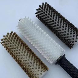 Escova de cera de esqui com alça de eixo e kit de capa escova rotativa prática manutenção de snowboard profissional escova de depilação de snowboard - Image 2