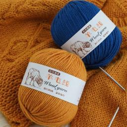 Fino Merino lã misturado Crochet fios para tricô camisola, fio de lã grossa, artesanato DIY, qualidade superior, 1PC, 100g - Image 6