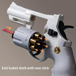 Mecânica contínua Firing Revolver Toy Gun, Pistola lançador automático, bala de dardo macio, CS arma ao ar livre para criança e adulto, ZP5 357 - Image 3