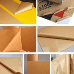 Presente de papel Kraft marrom, Flores, Artesanato, Embrulho Artesanato, 100% Material Reciclado, Papel Kraft de Embalagem Tampão Degradável, 10m - Image 3