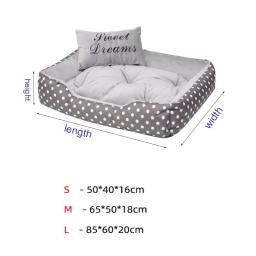 Cama fofa para animais de estimação, cama quente para o inverno, raças pequenas, canil, sofá médio, grandes suprimentos, esteira de gatos, acessórios para animais - Image 4