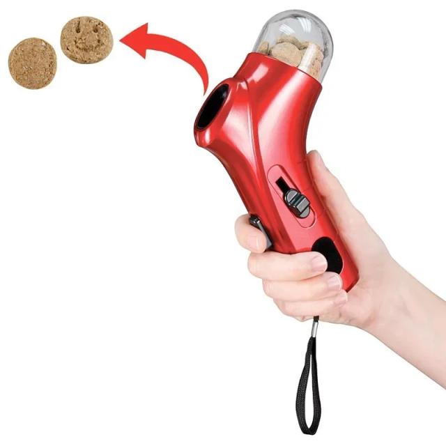 Brinquedos Interativos para Cães: Catapulta Lançadora de Pet Snacks para Praia e Alimentação Divertida