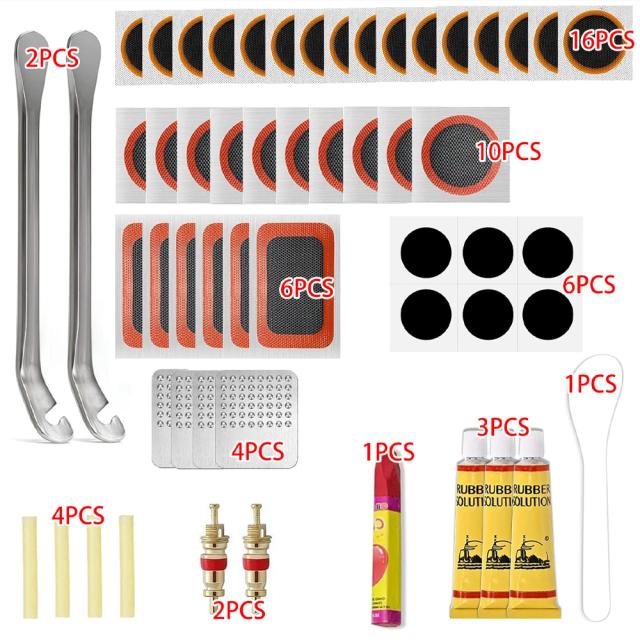 Mimilon Kit de Reparo de Pneus de Bicicleta Ferramentas Multifuncionais para Ciclismo