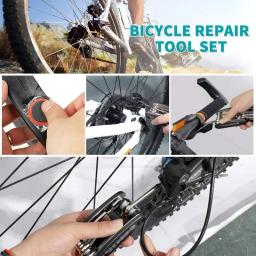 Bicicleta Repair Tools Kit, Acessórios de bicicleta, Multi Tool Set com Pump Tire Patch, bicicleta portátil de montanha, Auto - Image 5