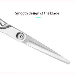 Aço inoxidável Pet Hair Scissors, aparar tesouras, corte animal, Dog Grooming, pés, orelha, olho, 6" - Image 4