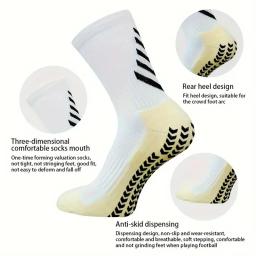 Meias de futebol antiderrapantes para homens e mulheres, espessadas, respiráveis, treinamento, esportes, ao ar livre, corrida, ciclismo, futebol, 1 par - Image 5