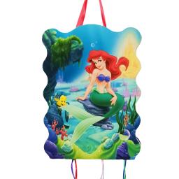 Disney-Pequena Sereia Ariel Princesa Festa Pinata, Suprimentos para Crianças, Festa de Aniversário das Meninas, Decoração Pinata, 1Pc por lote - Image 2