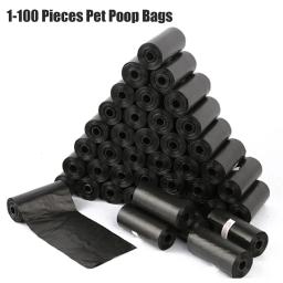 Biodegradável Pet Cocô Sacos com Breakpoint, Cão e Gato Cocô Sacos, Grosso, Limpeza ao ar livre, Puppy Pooper Scooper, 1 Rolo, 100Rolls - Image 1