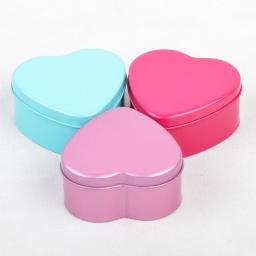 10 pçs coração latas de metal metal doces caixas de chocolate caso latas recipientes com tampa para fazer doces roxo 9x9x45cm - Image 2