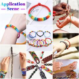 Nylon Beading String para Fazer Jóias, Macramé Thread, Pulseira Trançada, Chinês Knot Cord, DIY Craft, 45m por Rolo, 0.8mm - Image 6