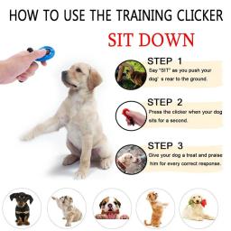 Pet Training Clicker Keyring, Gato, Cães Clicam, Ferramentas de ajuda do instrutor, Botão do filhote de cachorro, Som, Chaveiro Clip, Obedience Training Keyring - Image 5