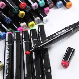 Double Art Marcador Pen Set, Álcool Baseado Marcador para Pintura a Água, Manga Desenho, Arte Escolar Suprimentos, 262 cores - Image 4