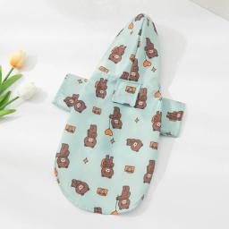 Jaqueta impermeável de poliéster para animais, Windbreak Dog Rain Cape, Roupas dos desenhos animados, Acessórios ao ar livre, 1 Pc - Image 5