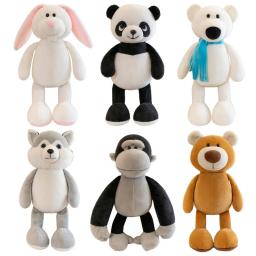 Animais de pelúcia recheados Brinquedos para crianças, bonecas macias, coelho, cachorro, urso, lobo, presente kawaii para crianças, hobbie - Image 1