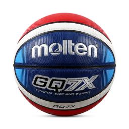 PU fundido-basquetebol resistente ao desgaste para homens, bolas de fósforo, treinamento da equipe ao ar livre, alta qualidade, esportes, tamanho original 7, GQ7X - Image 1