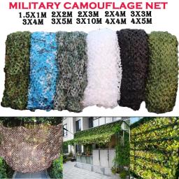 Rede militar da camuflagem para a caça, barraca do carro, branco, azul, verde, selva - Image 2