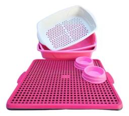 Caixa de lixo para gatos com absorventes, tapete confortável para patas limpas e banheiros higiênicos, odor, gato protegendo inclui mão - Image 1