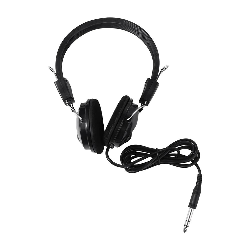 Fone de ouvido musical para piano elétrico, Headset com fio, Headphones Handfree com fio, Guitarra elétrica, 6,5mm - Image 1