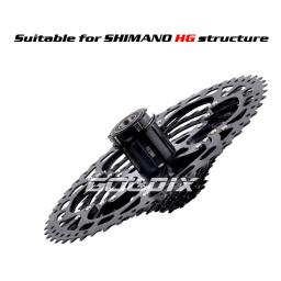 Goldix preto mtb cassete 8/9/10/11/12 velocidade 40/42/46/50/50t k7 8/9/10/11/12v roda livre da bicicleta roda dentada para shimano/sram - Image 5