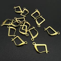 30pcs aço inoxidável francês brincos fechos ganchos acessórios DIY jóias fazendo ferro gancho Earwire brinco descobertas suprimentos - Image 5