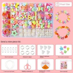 Artesanal DIY Fazer Jóias Kit, Artes Artesanato, Conjunto De Jóias, Kawaii Beads Kit - Image 6