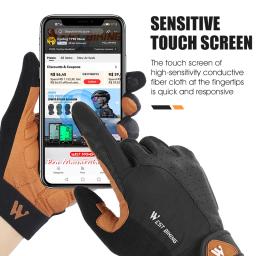 West bike-luvas de ciclismo para homens e mulheres, à prova de choque, respirável, tela sensível ao toque, para mtb, bicicleta de estrada, motocicleta, esportes - Image 5