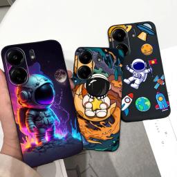 Capa de borracha macia TPU Cartoon, Padrão Black Night Sky, Design de moda, Xiaomi Poco C65, PocoC65 - Image 5