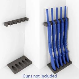 Universal 5 arma de espuma rack kit rifle rack resto com tira magnética e suporte autônomo armazenamento arma suporte - Image 1