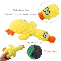 Engraçado Pato Em Forma De Pelúcia Pet Brinquedos, Sounding Squeaky, Mastigar Brinquedos para Pequenos e Grandes Cães, Suprimentos de Brinquedo Interativo - Image 2