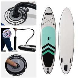 Prancha inflável de pé, prancha de PVC engrossar, surf de praia, esqui aquático, esportes, beira-mar, esportes aquáticos, 10 pés - Image 2