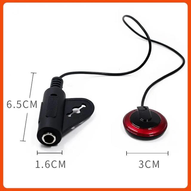 Captador Profissional Piezo para Guitarra, Violino e Ukulele com Microfone de Contato - Acessórios de Alta Qualidade para Músicos