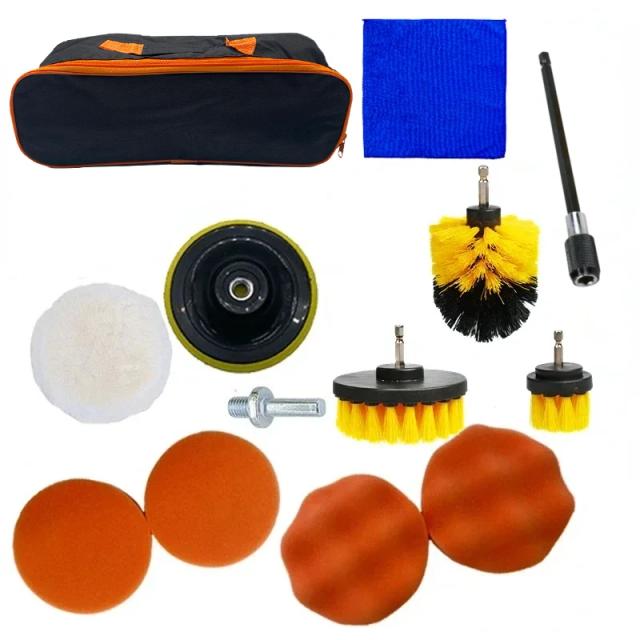 Kit Completo de Limpeza para Carros: Purificador, Escova Detalhadora, Ferramentas para Ar Condicionado e Toalha Polidora