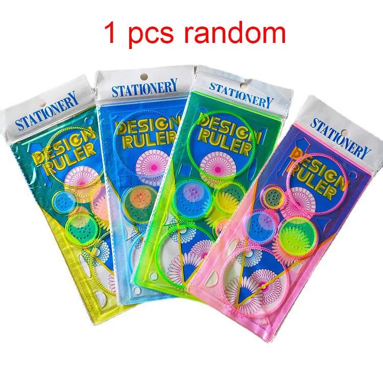 Spirograph Drawing Scratch Painting Toys Set, Engrenagens Interligadas, Rodas, Acessórios Educativos, Brinquedo Educativo - Image 1