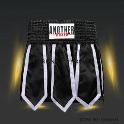 Shorts de boxe profissionais para homens e mulheres, calças Kickboxing, artes marciais MMA, roupas de luta, muay thai, fita, kick boxing - Image 3