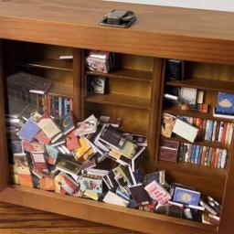 Mini Estante Biblioteca Em Miniatura, Agite Seu Armário De Exibição De Livro De Ansiedade, Decoração Estante, Presente De Decoração De Casa - Image 5