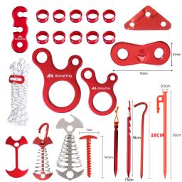 1-10pcs Camping Barraca Vento Corda Fivela Ajustável Liga de Alumínio Corda Fivelas Camping Equipment Outdoor Tendas Acessório - Image 1