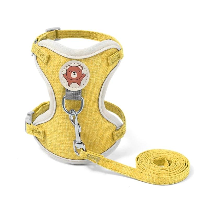 Arnês para para gatos, coleira ajustável para animais estimação, tração, coelho, gatinho, cachorro, corda - Image 1
